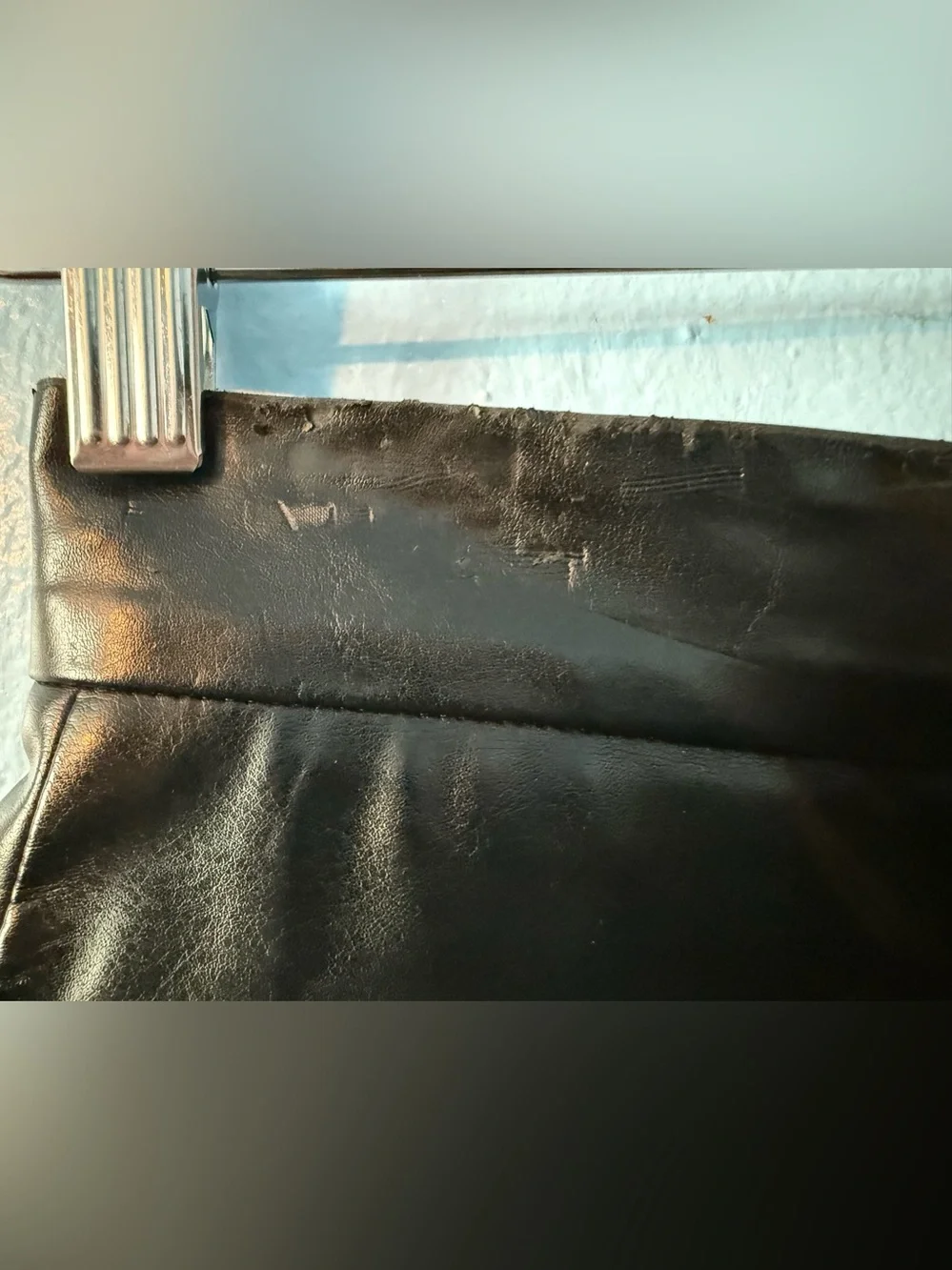 RARE! Patrik Ervell Runway Sample Black Faux Leather Mini Skirt